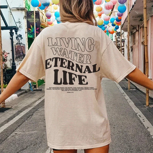 Living Water Fashion Streetwear T-Shirt